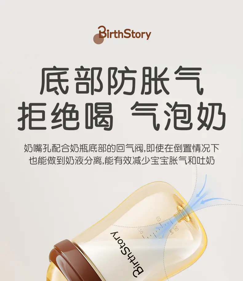 Ppsu Bottle for Newborn Babies 0 to 3-6 Months and Above, Anti-Flatulence, Anti-Choking, Imitation Breast Milk, Anti-Leakage — feature 2