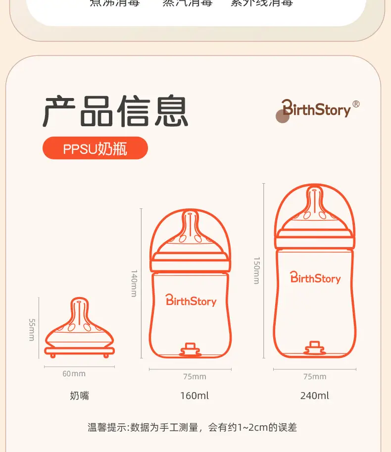 Ppsu Bottle for Newborn Babies 0 to 3-6 Months and Above, Anti-Flatulence, Anti-Choking, Imitation Breast Milk, Anti-Leakage — feature 21