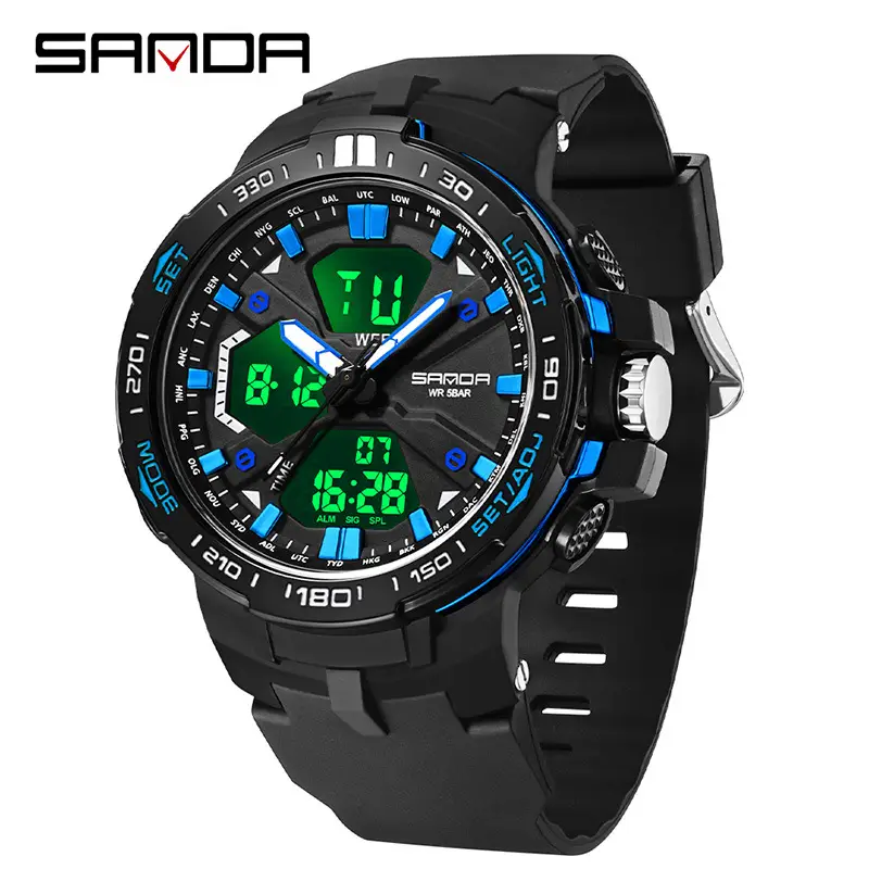 Sanda Multifunctional Waterproof Wristwatch for Men - Image 11