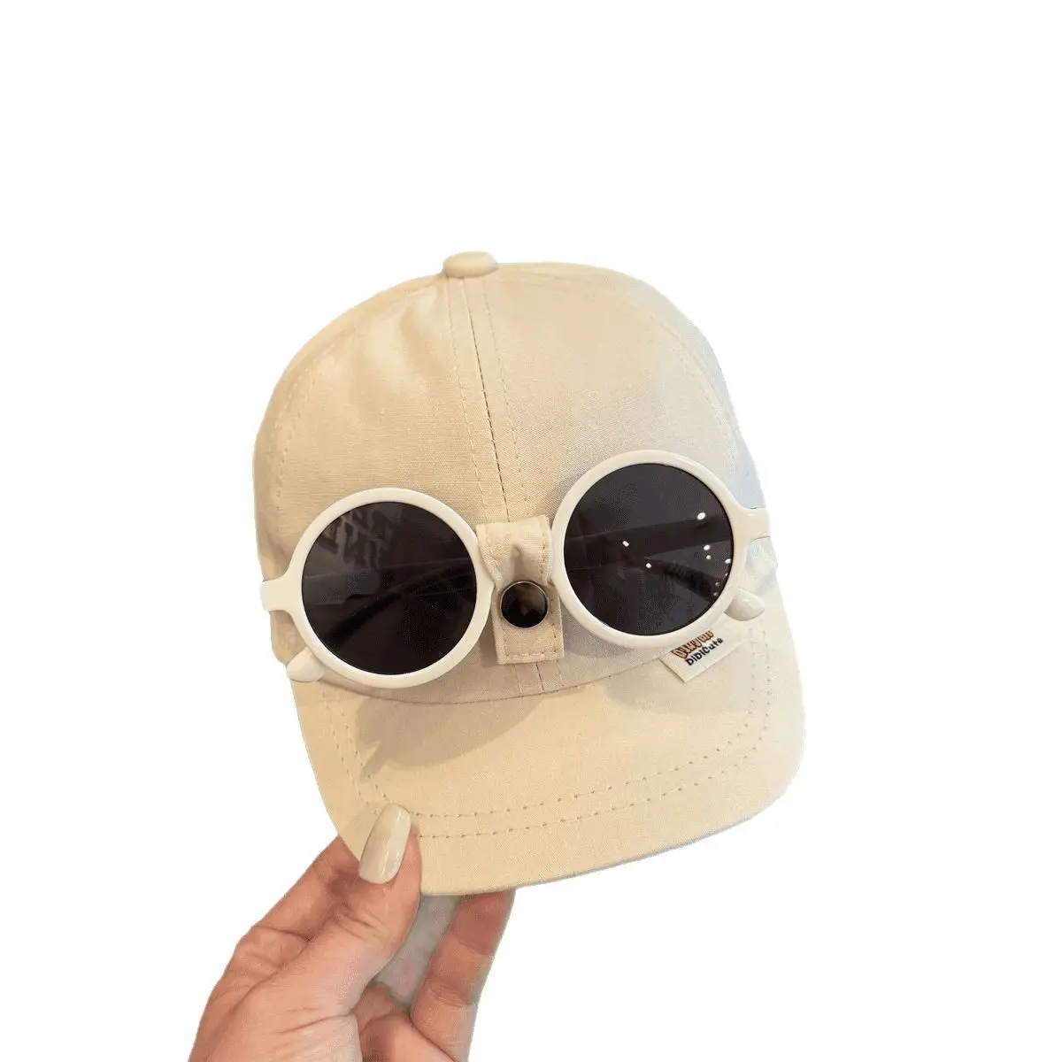 Trendy Kids Sunglasses Cap Red Black - Image 11