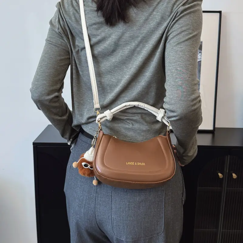 French Style White Shoulder Crossbody Bag for Women - Image 11