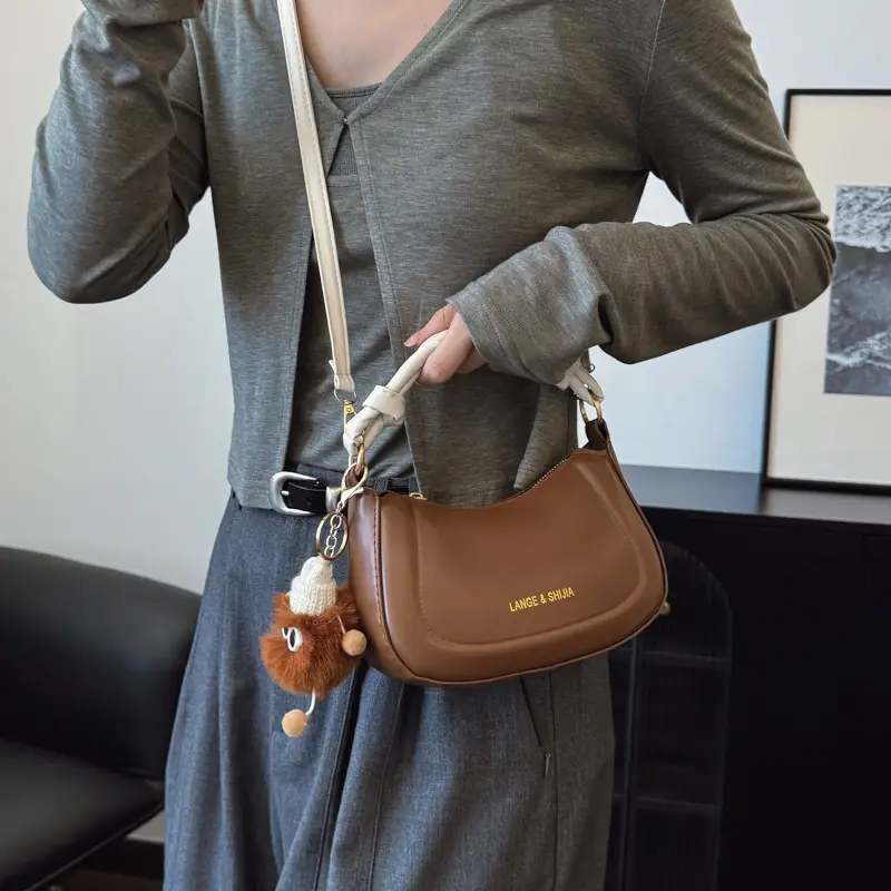 French Style White Shoulder Crossbody Bag for Women - Image 12