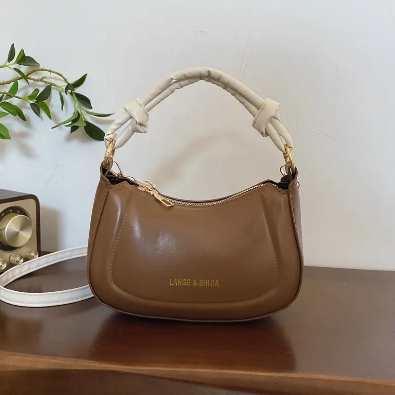 French Style White Shoulder Crossbody Bag for Women - Image 2