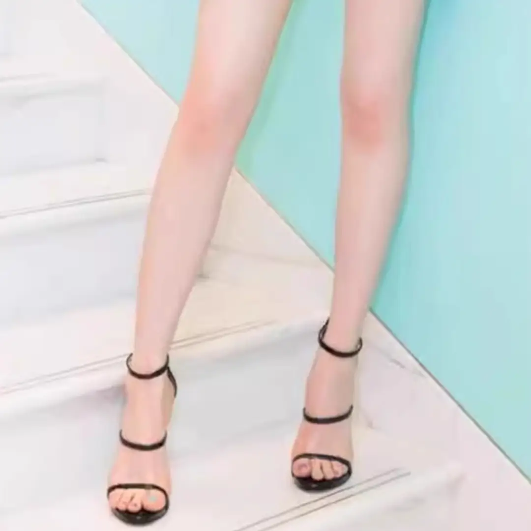 2026 New Summer Sexy Runway High-Heeled Black Platform Nude Sandals with Thin Straps and Thin Heels for Women - Image 6