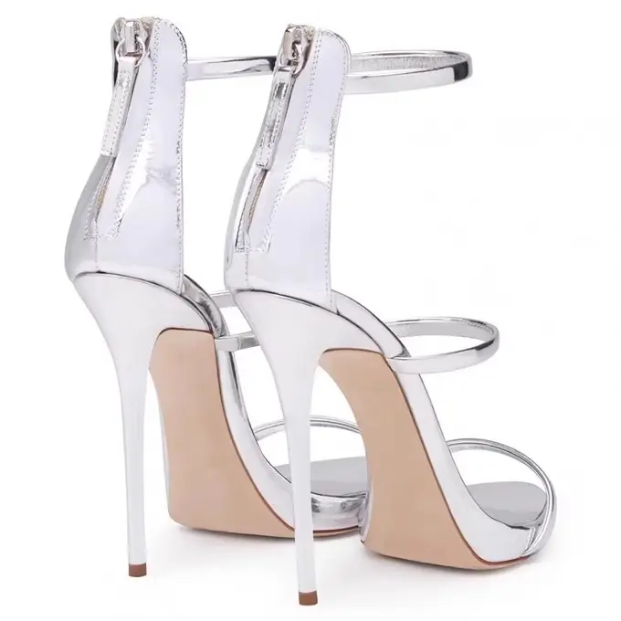 2026 New Summer Sexy Runway High-Heeled Black Platform Nude Sandals with Thin Straps and Thin Heels for Women — feature 8