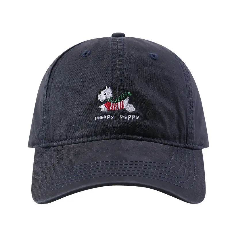Women's Pink Embroidered Baseball Cap with Duck Tongue Design - Image 11