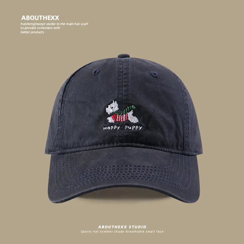 Women's Pink Embroidered Baseball Cap with Duck Tongue Design - Image 6