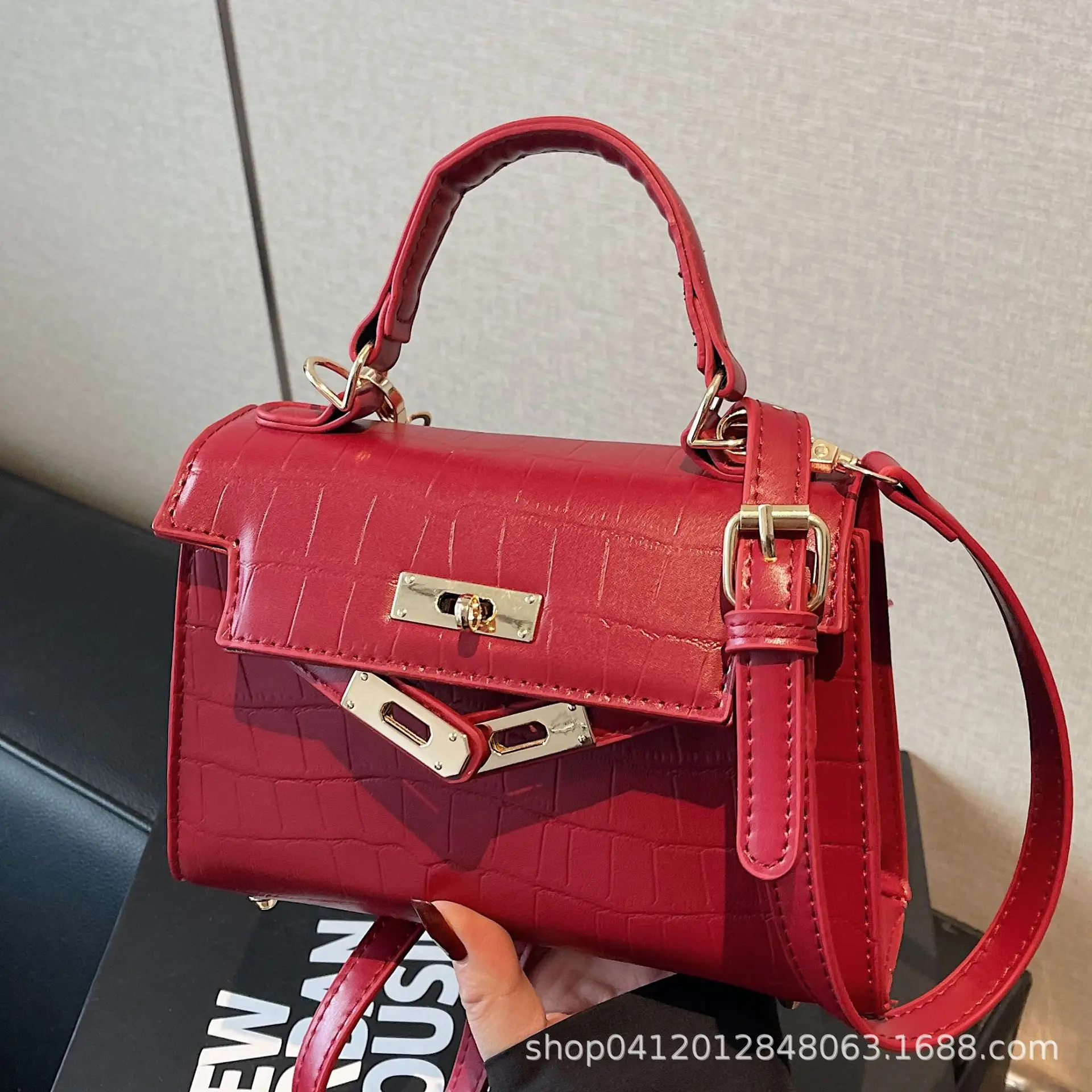 Pink Leather Shoulder Crossbody Bag for Women 2025 - Image 7
