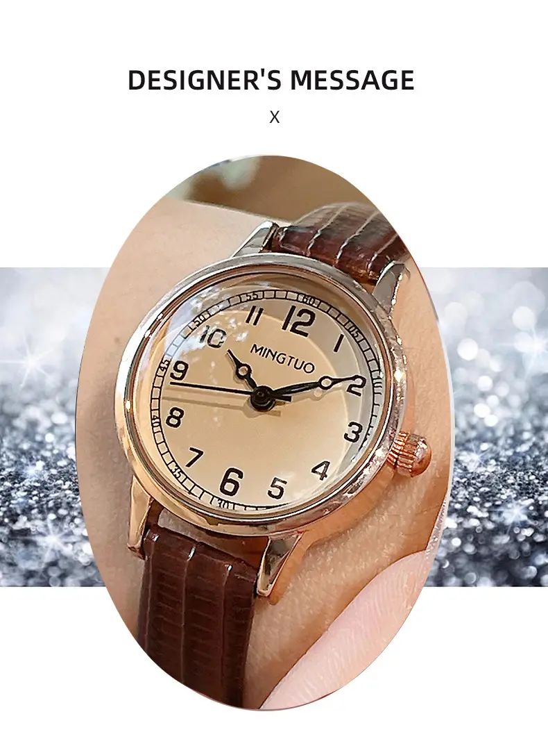 Women's Elegant Retro Belt Watch with Quartz Movement — feature 3