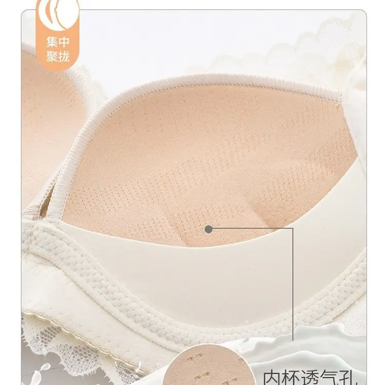 Women's Adjustable Full Cup Bra Pink Lace - Image 7