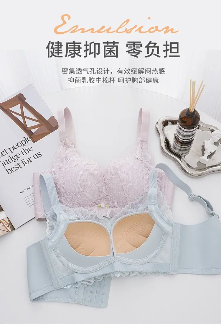 Women's Adjustable Full Cup Bra Pink Lace — feature 4
