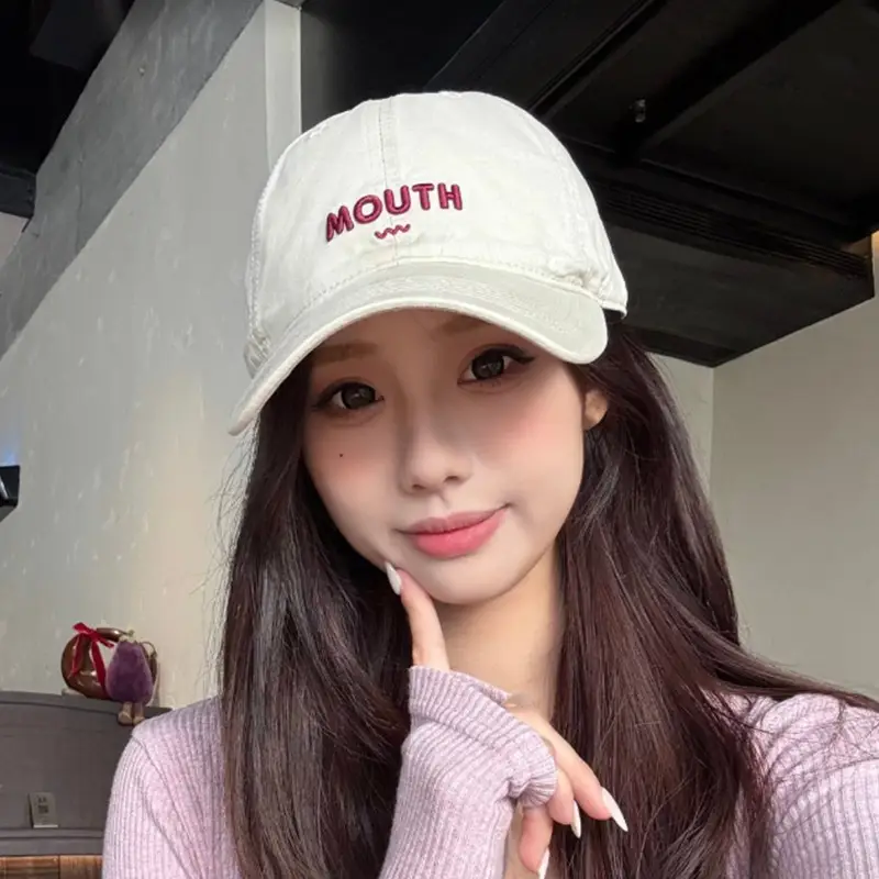 Women's Korean Style Letter Embroidered Baseball Cap - Image 8