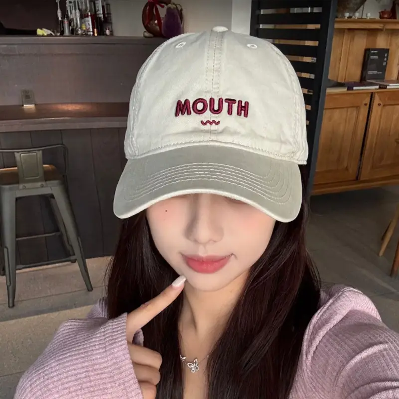 Women's Korean Style Letter Embroidered Baseball Cap - Image 9