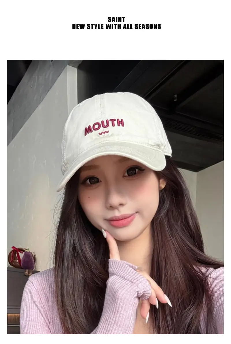 Women's Korean Style Letter Embroidered Baseball Cap — feature 2