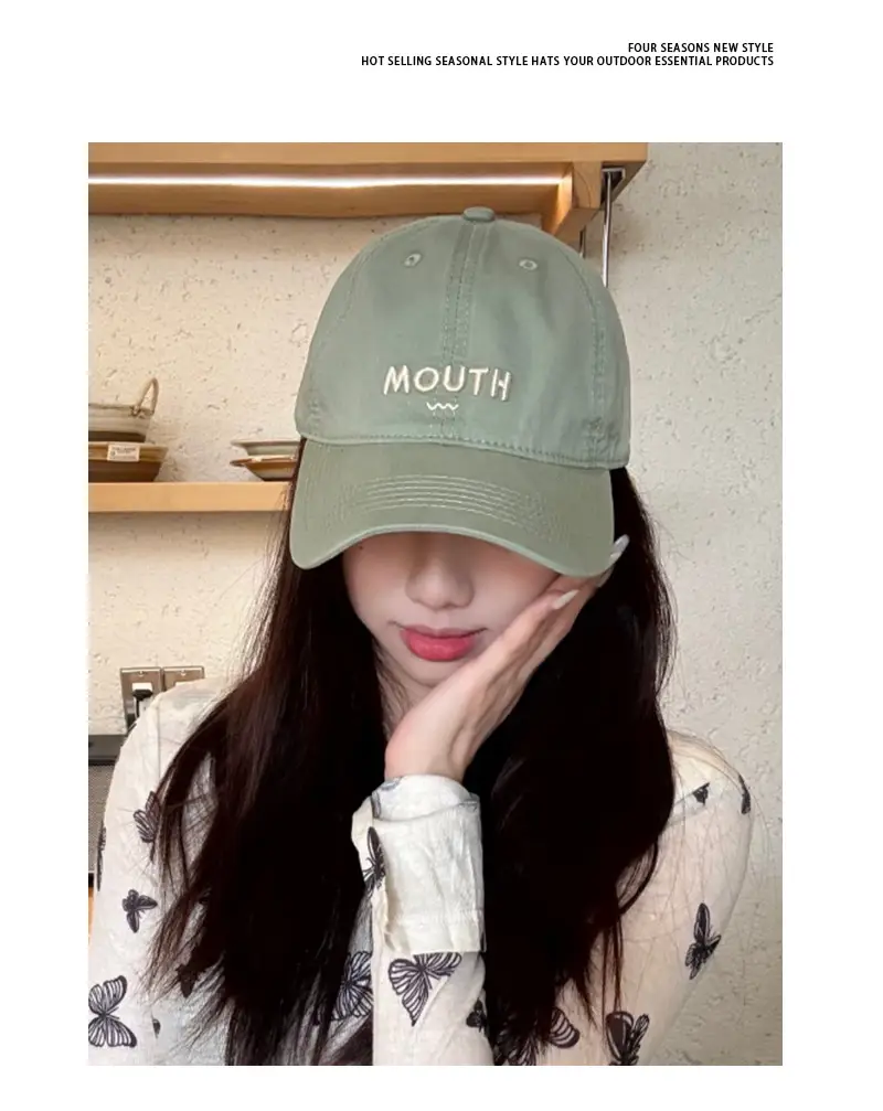 Women's Korean Style Letter Embroidered Baseball Cap — feature 4