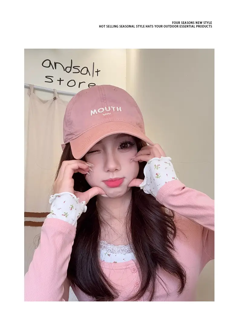 Women's Korean Style Letter Embroidered Baseball Cap — feature 6