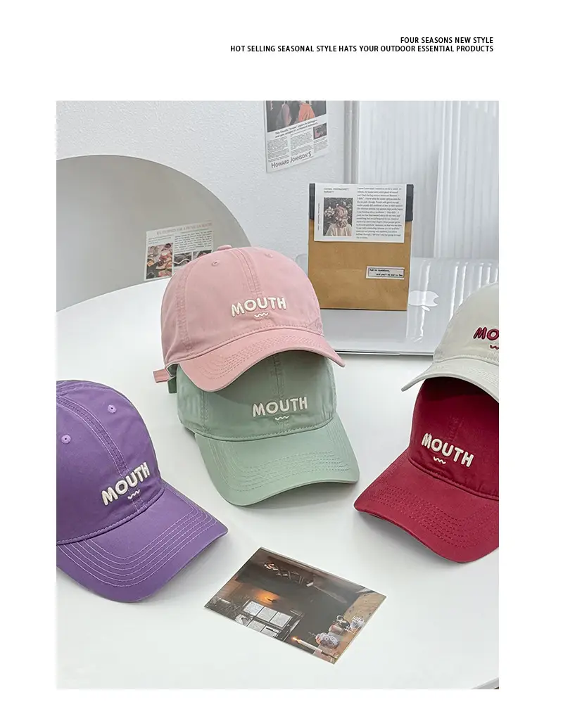 Women's Korean Style Letter Embroidered Baseball Cap — feature 7