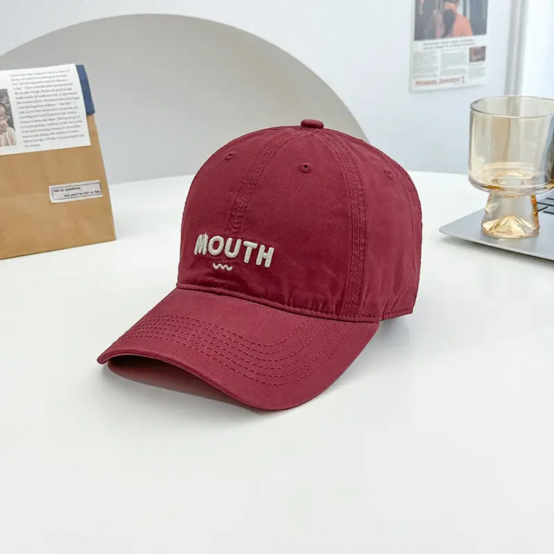 Women's Korean Style Letter Embroidered Baseball Cap - Image 5