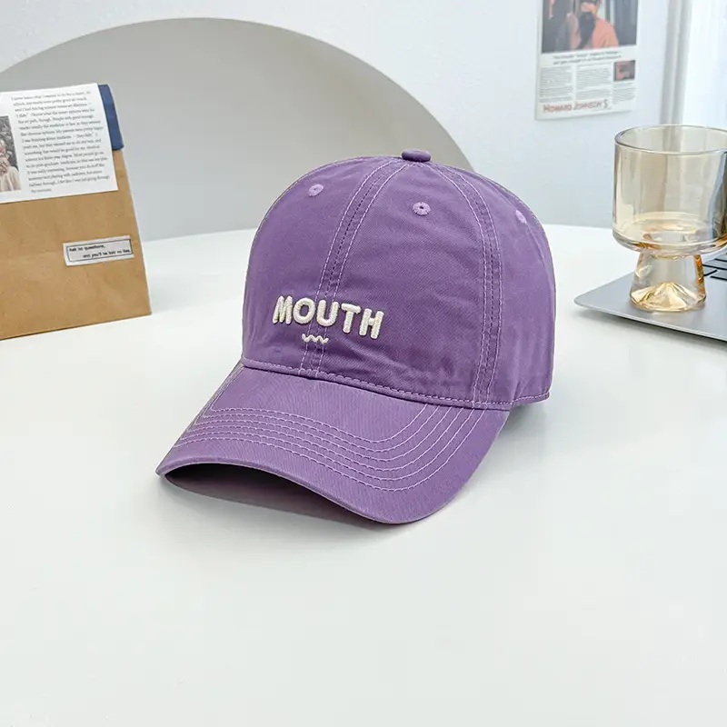 Women's Korean Style Letter Embroidered Baseball Cap - Image 6