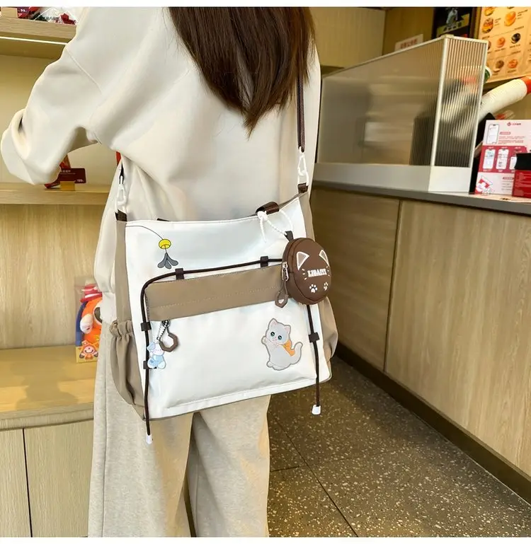 Cute Cat Crossbody Bag for Girls Large Capacity Shoulder Bag — feature 16