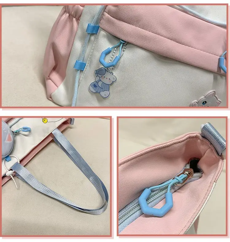 Cute Cat Crossbody Bag for Girls Large Capacity Shoulder Bag — feature 40