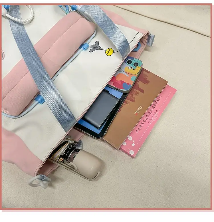 Cute Cat Crossbody Bag for Girls Large Capacity Shoulder Bag — feature 43
