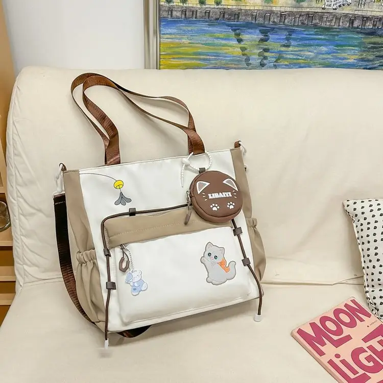 Cute Cat Crossbody Bag for Girls Large Capacity Shoulder Bag — feature 50