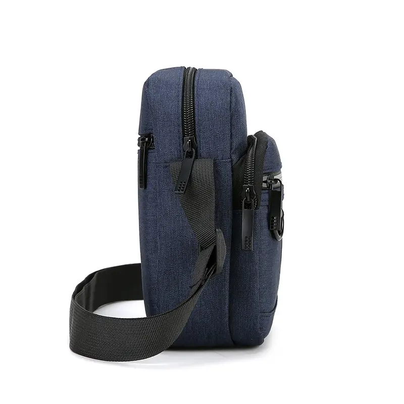 Men's Blue Nylon Shoulder Messenger Bag Set - Image 11