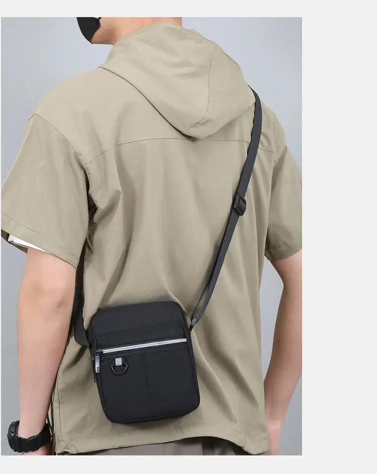 Men's Blue Nylon Shoulder Messenger Bag Set — feature 22