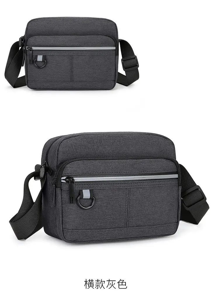 Men's Blue Nylon Shoulder Messenger Bag Set — feature 26