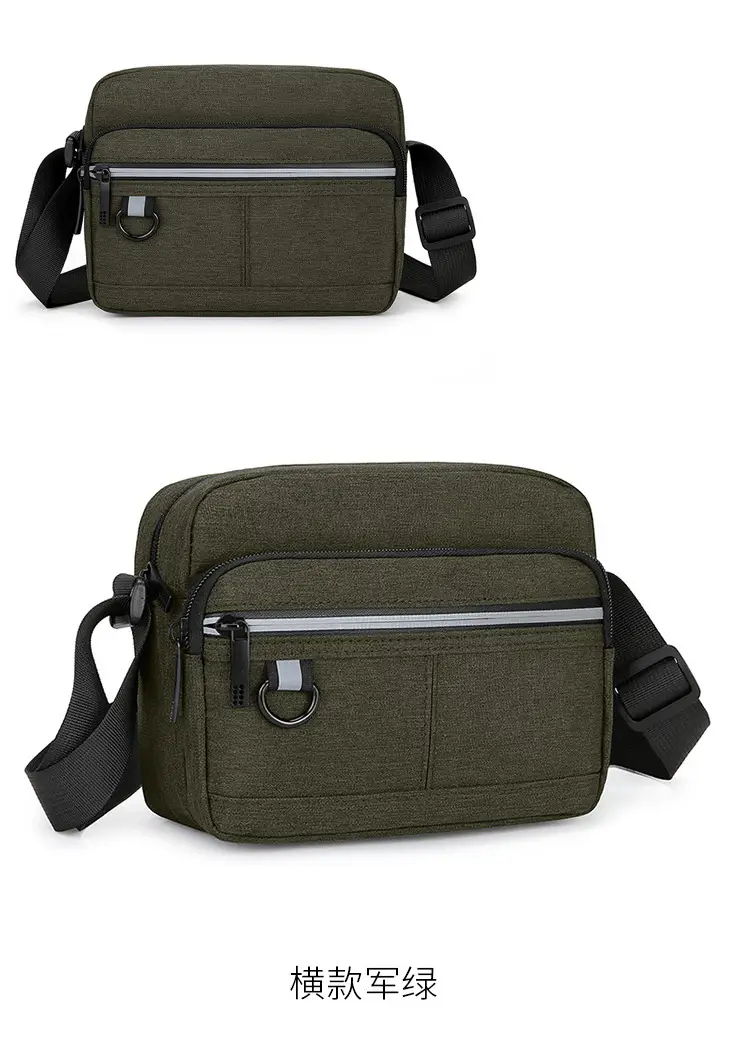 Men's Blue Nylon Shoulder Messenger Bag Set — feature 27