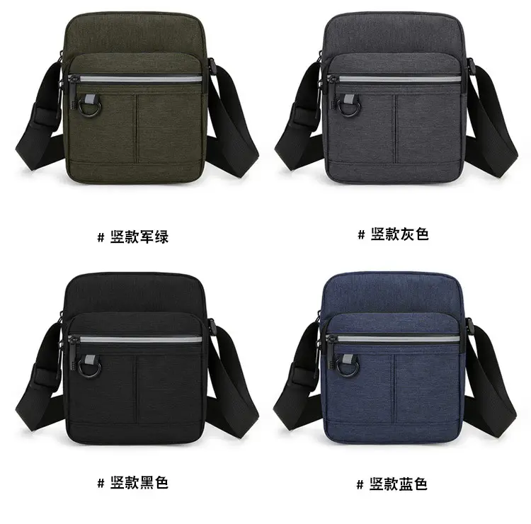 Men's Blue Nylon Shoulder Messenger Bag Set — feature 3