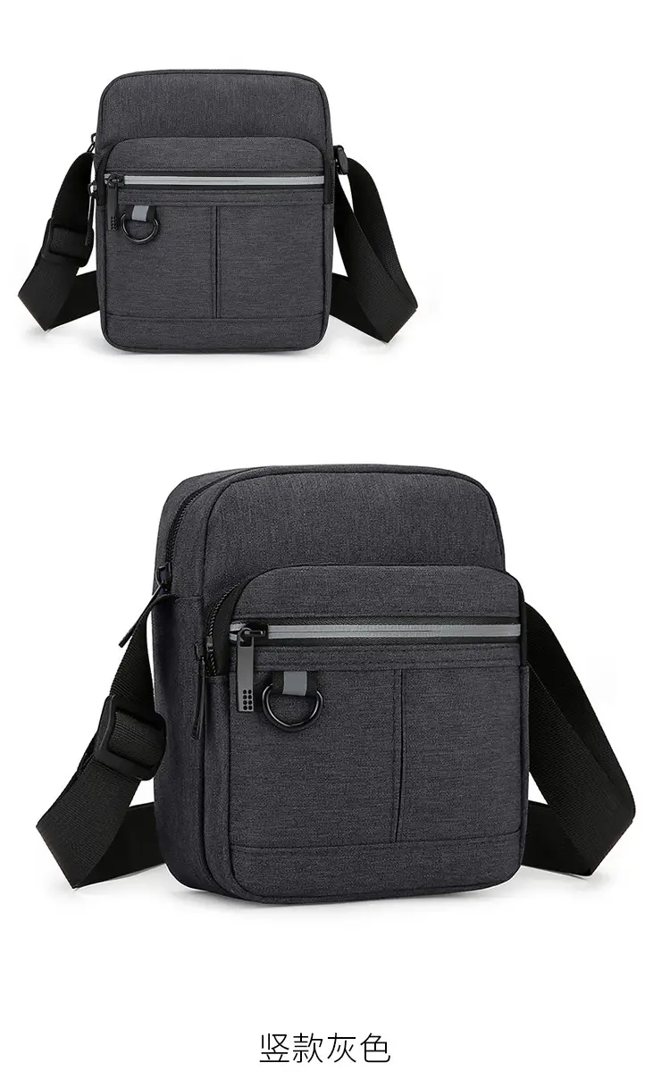 Men's Blue Nylon Shoulder Messenger Bag Set — feature 30