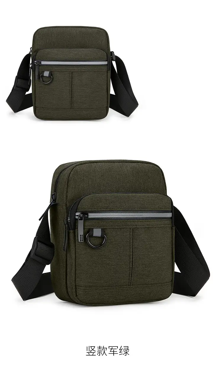 Men's Blue Nylon Shoulder Messenger Bag Set — feature 31
