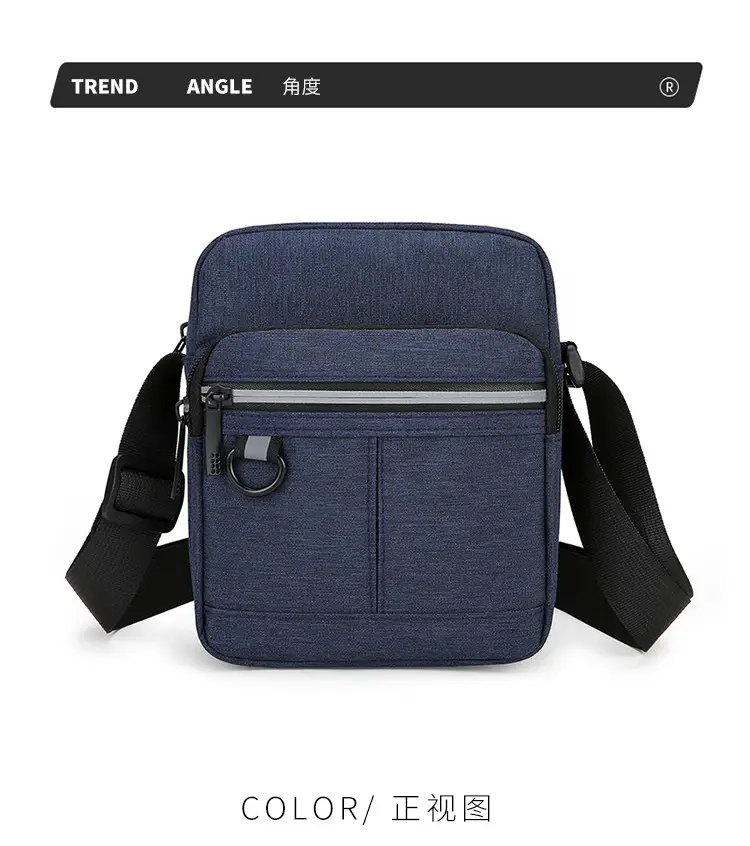 Men's Blue Nylon Shoulder Messenger Bag Set — feature 33