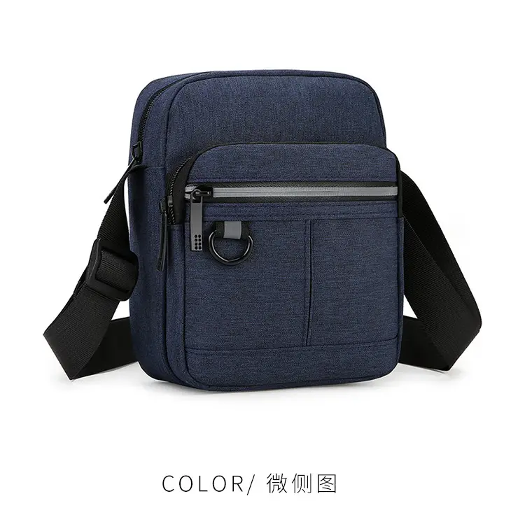 Men's Blue Nylon Shoulder Messenger Bag Set — feature 34