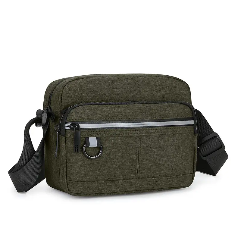 Men's Blue Nylon Shoulder Messenger Bag Set - Image 4