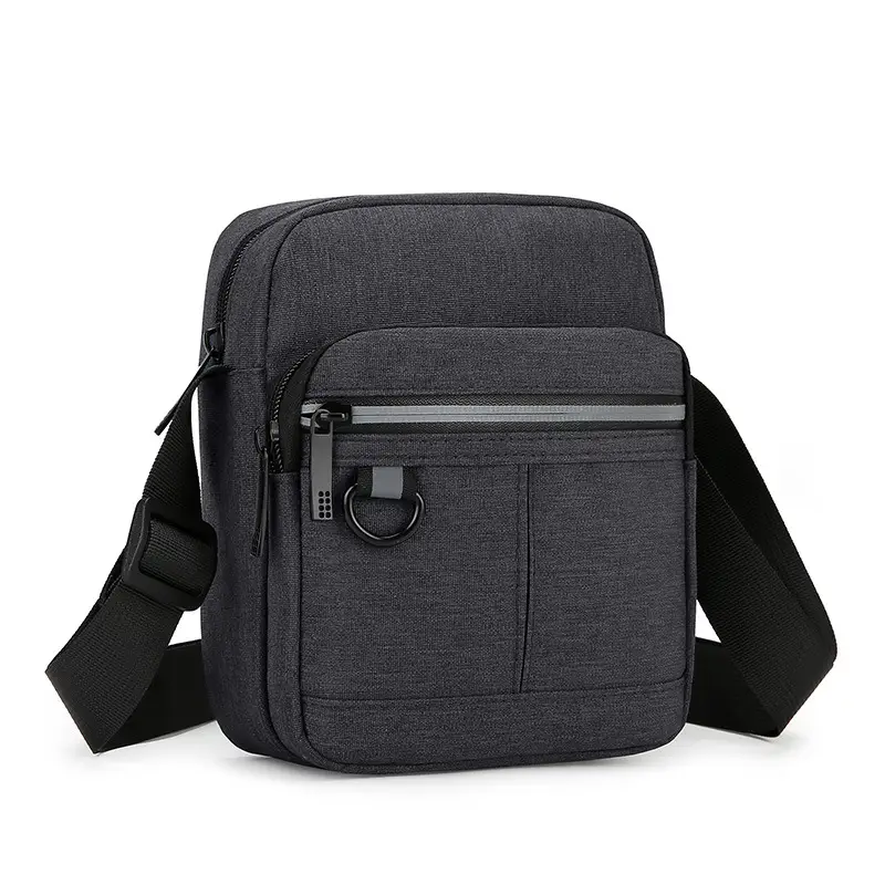 Men's Blue Nylon Shoulder Messenger Bag Set - Image 6