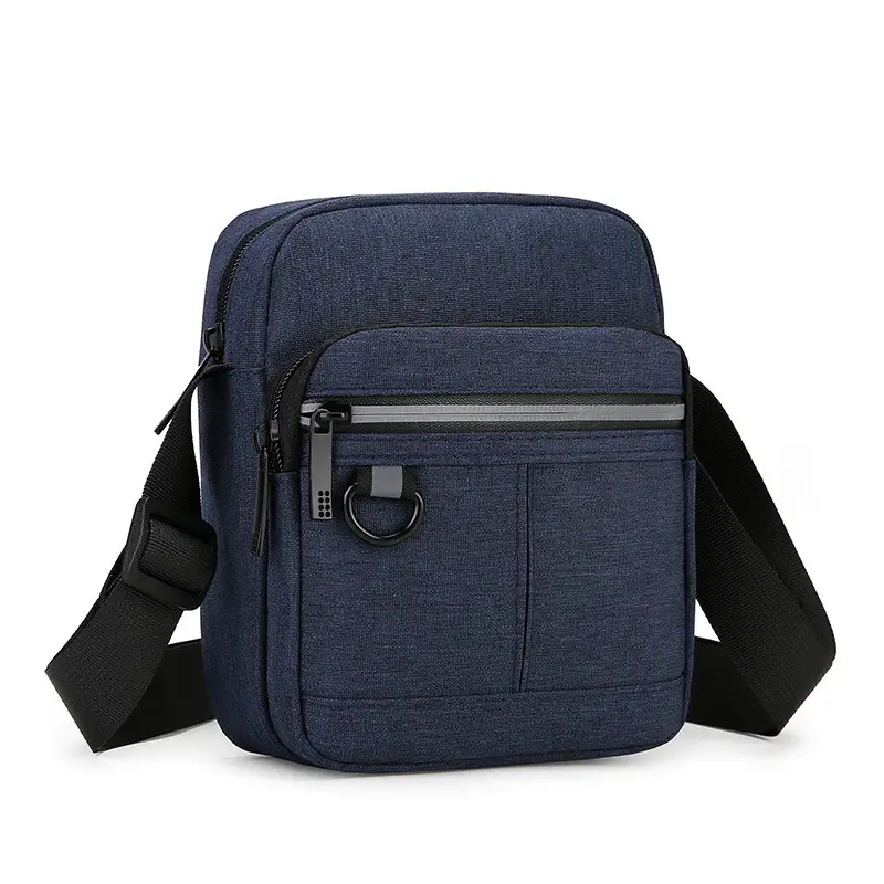 Men's Blue Nylon Shoulder Messenger Bag Set - Image 7