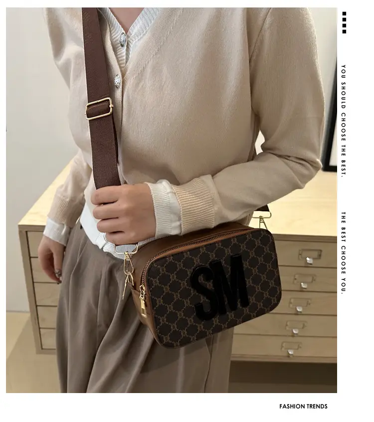 Women Crossbody Bag with Logo & Strap — feature 2