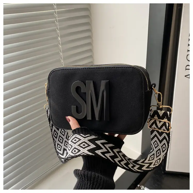 Women's Maroon Crossbody Bag with Zigzag Strap — feature 10