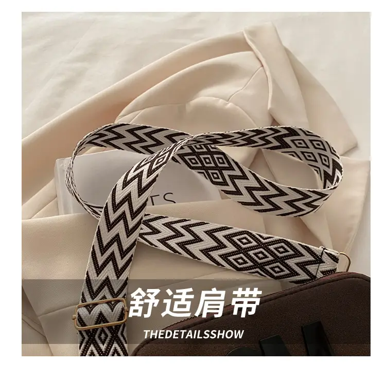 Women's Maroon Crossbody Bag with Zigzag Strap — feature 5