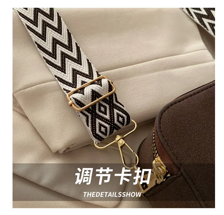 Women's Maroon Crossbody Bag with Zigzag Strap — feature 6