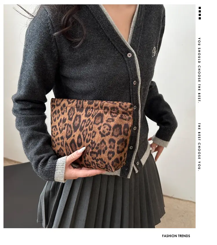 Leopard Print Women's Bucket Bag 2025 Spring — feature 2