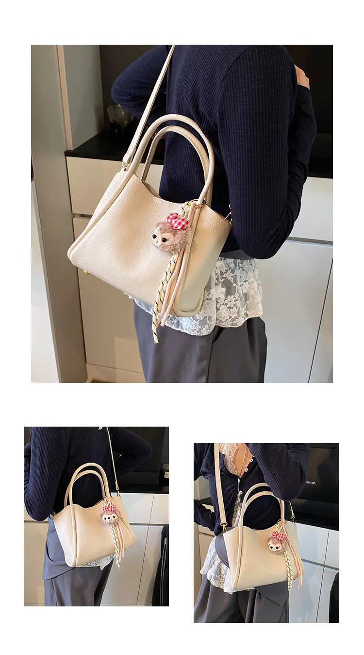 Women's Large Capacity Soft Leather Crossbody Bag Brown 2025 — feature 5
