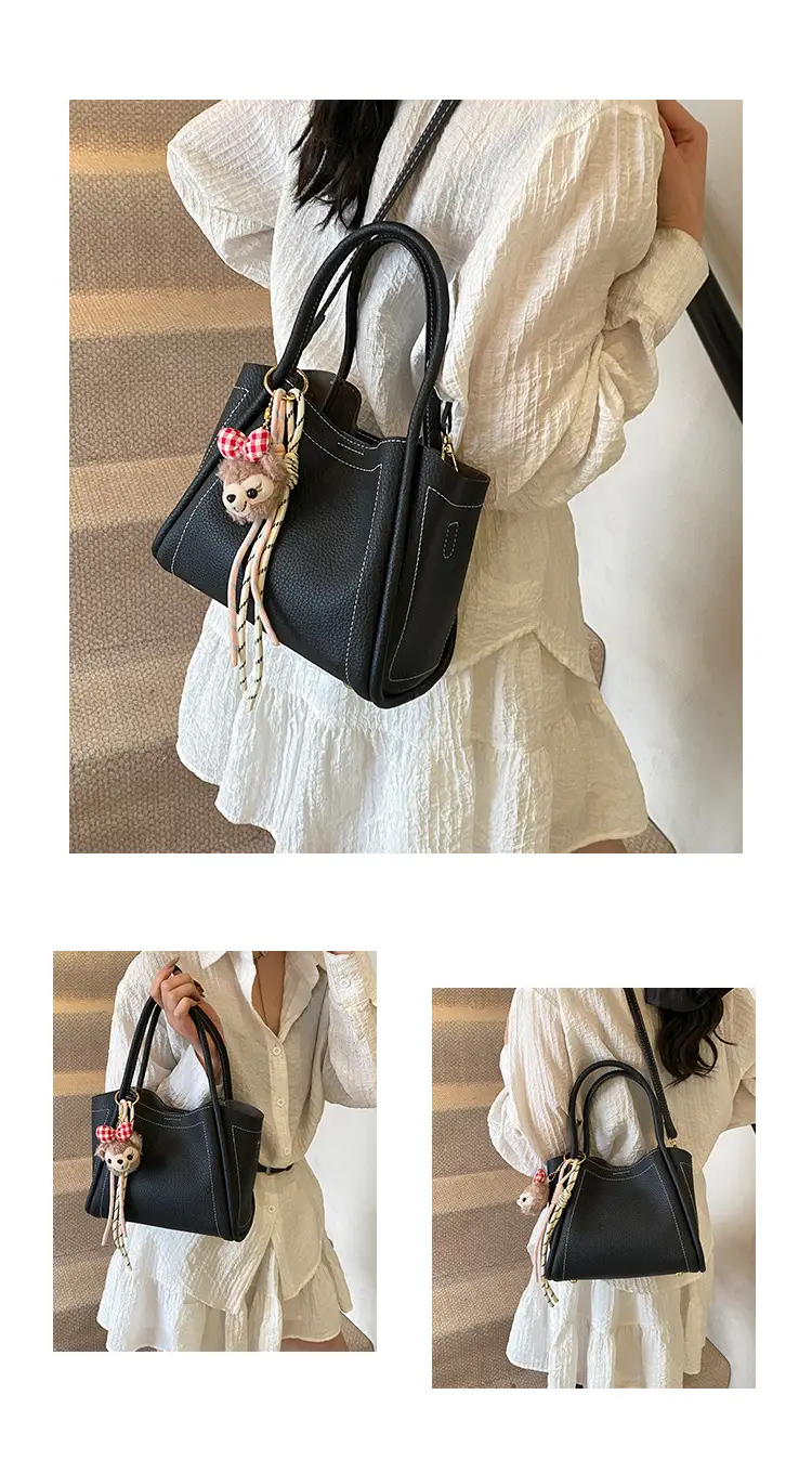Women's Large Capacity Soft Leather Crossbody Bag Brown 2025 — feature 8