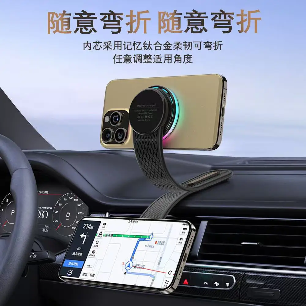 Magnetic Car Phone Holder with Charging Case & Magnet - Image 4