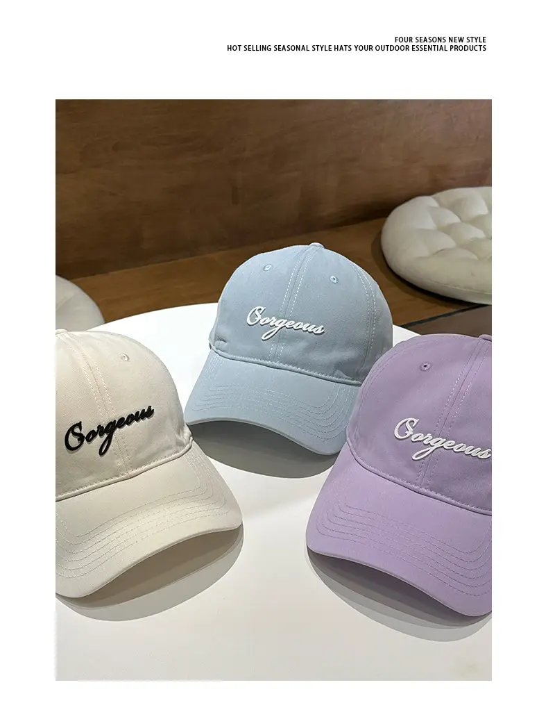 Women's Pink Embroidered Baseball Cap Serious — feature 7