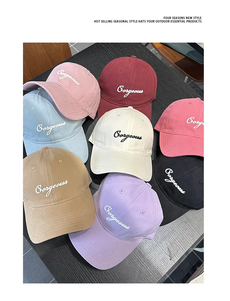 Women's Pink Embroidered Baseball Cap Serious — feature 9
