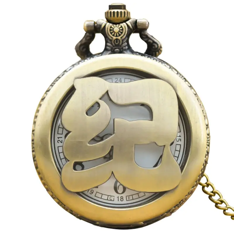 Old Man Antique Chinese Pocket Watch with Family Name Design - Image 43